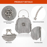 Glam Chainmail Purse – Sparkling Silver Metal Mesh Evening Handbag